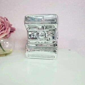 Silver Chrome Ceramic Camera Bank